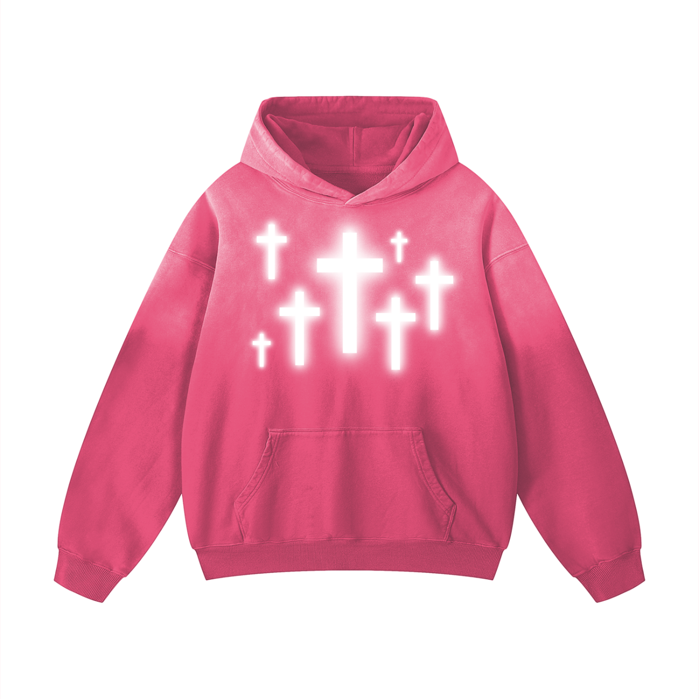 Illuminated by Christ Sunfaded Oversized Hoodie