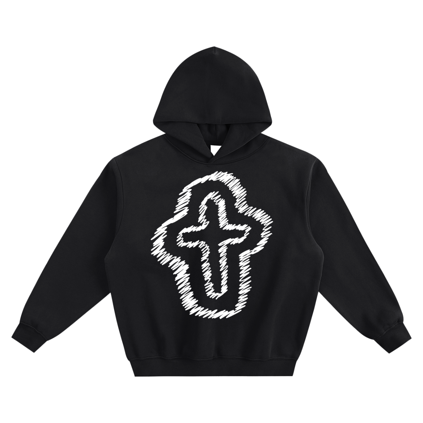 Chalk Cross Hoodie