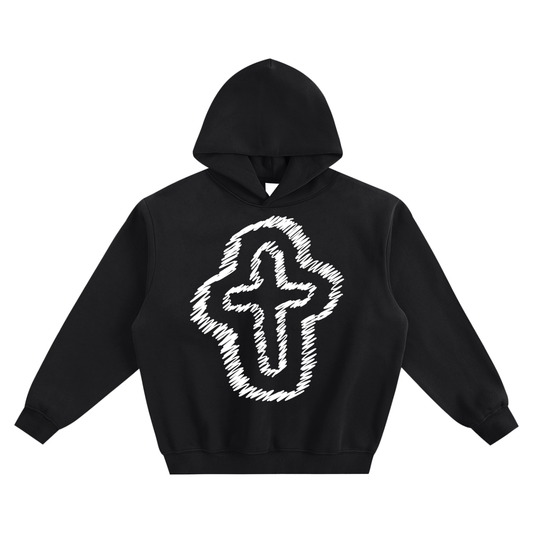 Chalk Cross Hoodie