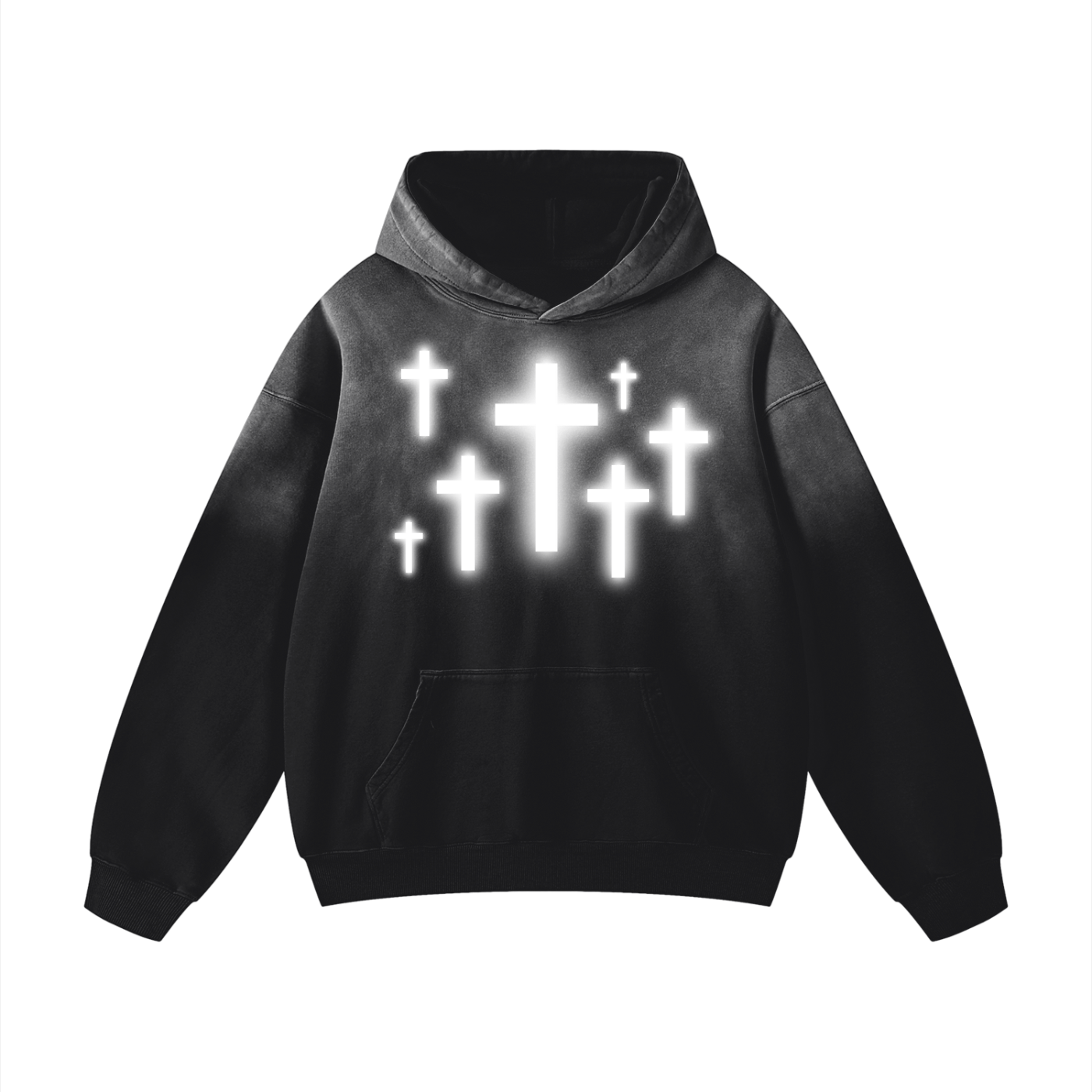 Illuminated by Christ Sunfaded Oversized Hoodie