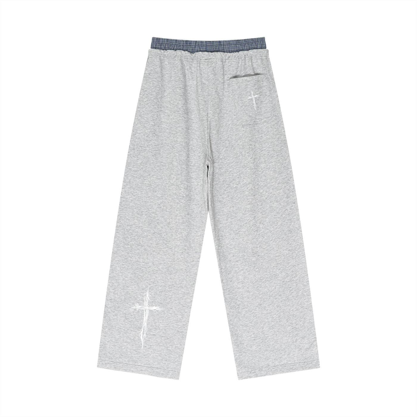 Cross Contrast Waist Pants